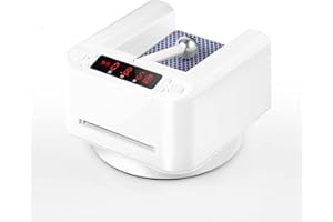 QUICARD Smart Automatic Card Dealer Machine, 360° Rotating Universal Anti-Cheating Playing Card Dealing Tool, Rotating Card Dealer Machine for UNO, Blackjack, Texas Hold'em