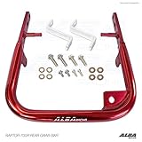 Yamaha Raptor 700 (2013-2019) and Raptor 700R (2006-2009/2011-2019) ATV Rear Grab Bar Bumper Red