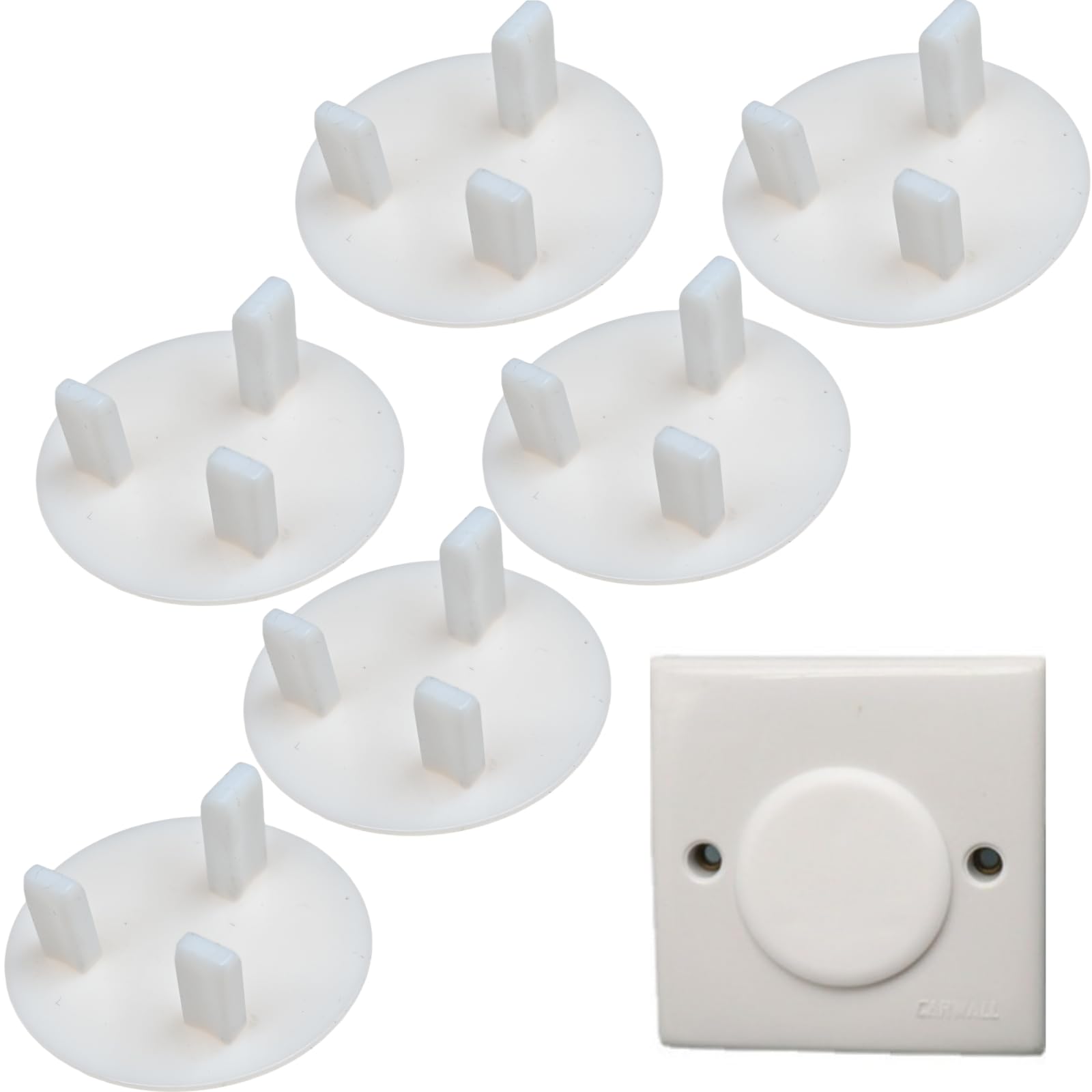 ZHIYE Plug Socket Covers UK, 24 Packs Baby Child Safety Socket Covers Guards Caps Tight Grip Socket Protector for Children Safety Protection at Home and School