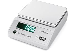 JOJOMM Lab Scale 1000g x 0.01g High Precision Electronic Balance,0.01g Accurate Analytical Balance Lab Scale,Digital Industrial Scientific Gram Scale for Kitchen,Labs,Jewelry(1000g, 0.01g)