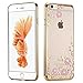 iPhone 7 Plus Case, Miniko(TM) [Ultra Thin] Soft Flexible [Liquid 3D Rhinestone] Crystal Clear Scratch Resistant Protective Case with Glitter Diamond Frame Slim for iPhone 7 Plus - Bling Pink