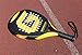 GRANDCOW Padel Racket Padel Racquet Carbon Fiber Surface with EVA Memory Flex Foam Core Diamond Shape Pop Tennis Paddle Rackets (Yellow)