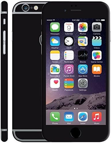 Matt Effect skin for iPhone 6 Full Body Wrap (Black)
