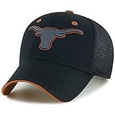 Officially Licensed Texas University Hat Black Mesh Trucker Classic Team Logo Adjustable Structured Snapback Cap Multicolor