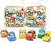 Weardear 6pcs Kid Mini Cars Toys Children Inertia Pull Back Vehicle Toy Pull Back Vehicles