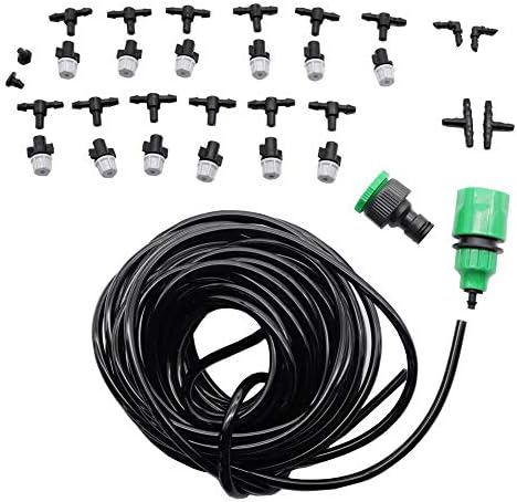 EasyBuying Suits Spray Cooling Atomization Sprinkler Nozzle Tool Combination Suit 4/7mm Tee Connector