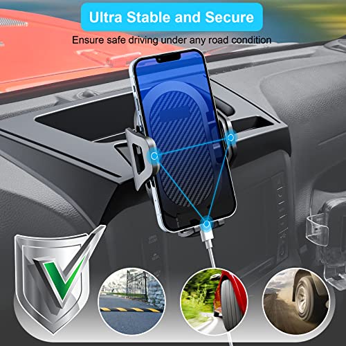 Phone Mount for 2018-2023 Jeep Wrangler JL JLU and 2020-2023 Jeep