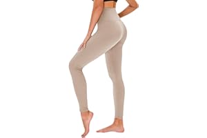 TNNZEET High Waisted Leggings for Women - No See Through Tummy Control Cycling Workout Yoga Pants with Pockets Reg & Plus
