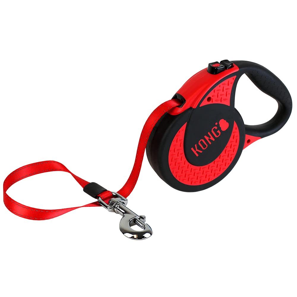 KONG Ultimate Retractable Dog Leash, Extra Large, Red, 5m Tape
