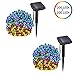 voona Solar String Lights Multi-Color 2-Pack 200 LED 72FT Outdoor Christmas Decoration LED Fairy Lights Two Modes for Home Lawn Garden Patio Wedding Holiday Party Indoor and Outdoor (multi-color)