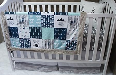 baby boy deer bedding