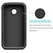 Motorola Moto E Case, Moto E 1st Gen Case, Tekcoo(TM) [Tmajor Series] [Black/Black] Shock Absorbing Hybrid Rubber Grip Plastic Impact Defender Rugged Slim Hard Case Cover Shell for Moto E 2014