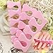 Gonioa 10 Pcs Soft Foam Sponge Toe Separators Finger Separators Dividers Nail Art Manicure Pedicure Tools, Pink