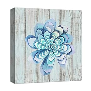 Canvas Wall Art for Living Room,Bedroom Home Artwork Paintings Succulent Ready to Hang - 12x12 inches