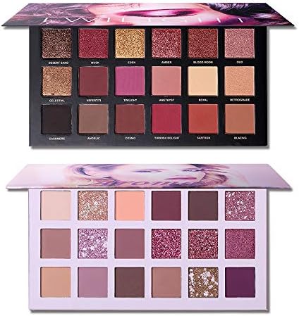 UCANBE Twilight Dust + Aromas The New Nude Eyeshadow Palette Makeup Set, Matte Shimmer Glitter Pressed Pearl All Highly Pigmented Blending Powder, Natural Velvet Texture Eye Shaow Kit