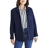 Dockers Womens Relaxed Fit Long Sleeve Shirt Jacket