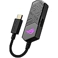 ASUS ROG Clavis USB-C Gaming DAC (ESS 9281 Quad DAC Amplifier, AI Noise-Canceling Mic, MQA Rendering, Aura Sync RGB, Compatible with PC, Mobile, PlayStation 5, and Switch)