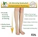 TOFLY® Compression Stockings (Pair), Grade Firm Support 20-30mmHg, Opaque, Unisex, Open Toe Knee High Compression Socks for Varicose Veins, Edema, Shin Splints, Nursing, Travel, Beige XXL