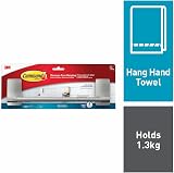 Command Hand Towel Bar Satin Nickel Finish Rust-Resistant Holds 1.3 Kg view 4