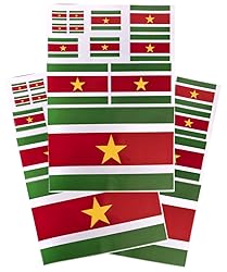 EUIOSFDC Decal in Multiple Sizes Suriname Flag