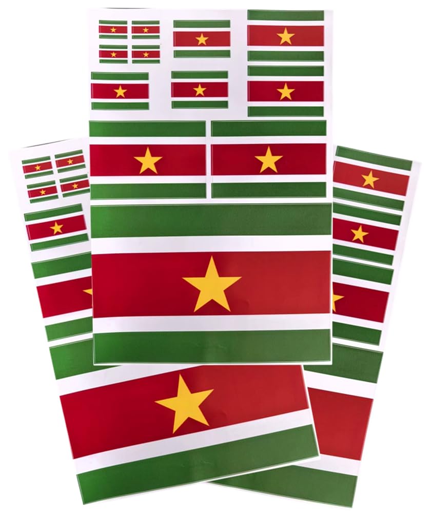 EUIOSFDC Decal in Multiple Sizes Suriname Flag