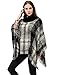 Womens Knitted Poncho Cape Pullover Sweater Turtleneck Tassel Winter Shawl