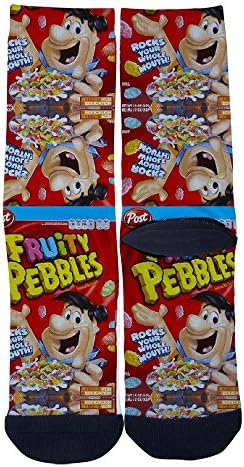 Fruity Pebbles Custom Socks Creative Socks for Men/Women Casual Cartoon Socks Black