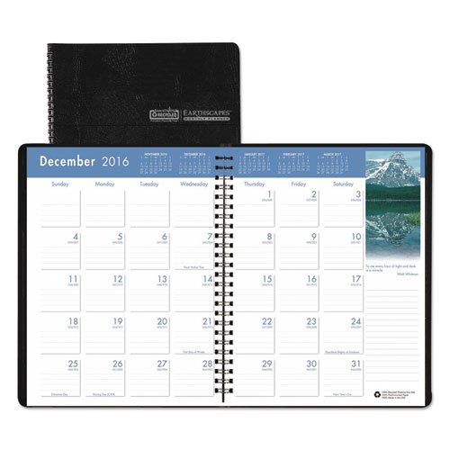House of Doolittle 2017 Monthly Calendar Planner, Earthscapes, 8.5" x 11" (HOD26402-17)