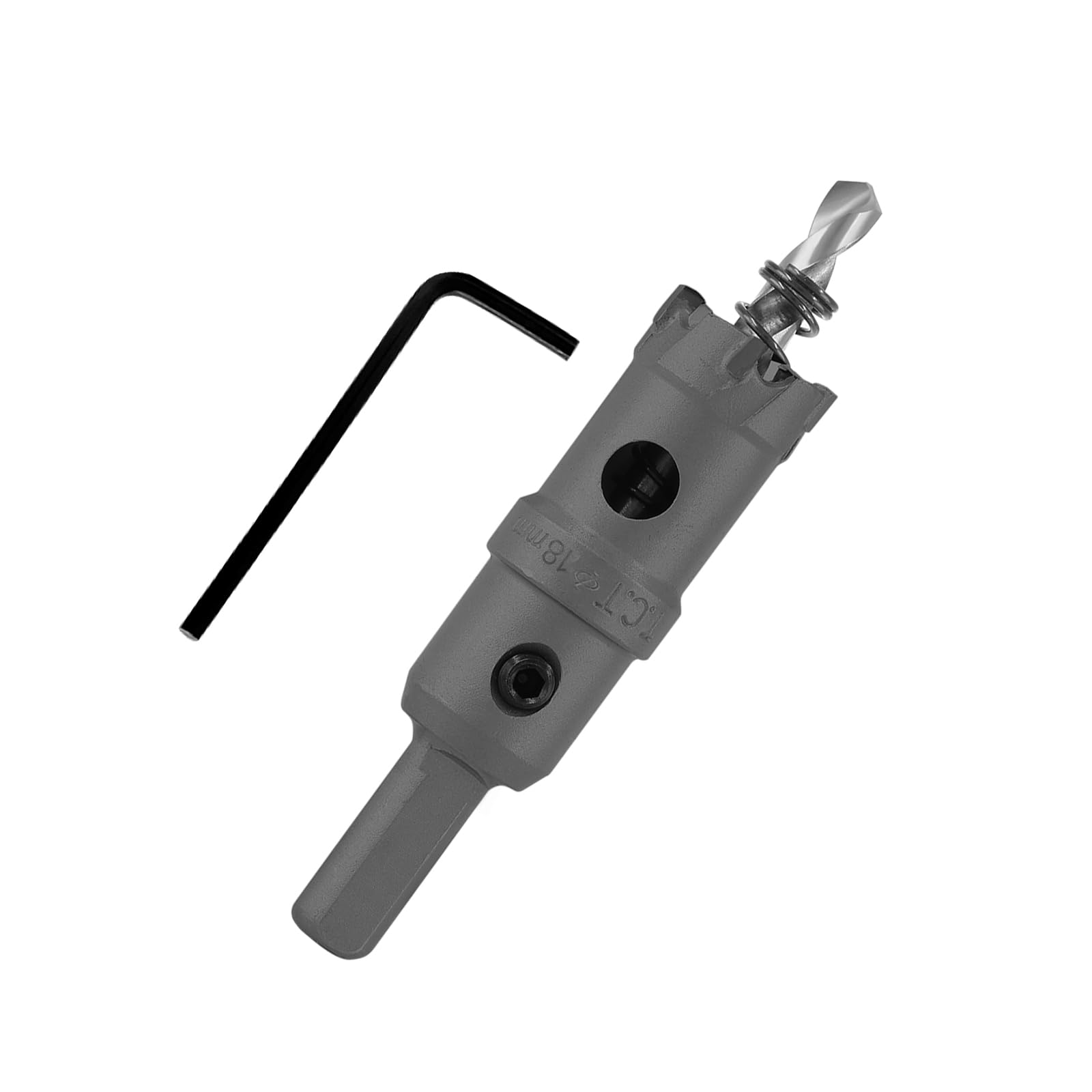Cjueiom TCT Carbide Hole Saw 18mm / 7/10 Inch Hole Saw Drill Bit, Metal Hole Cutter with Pilot Drill Bit, Heavy Duty Hole Cutter for Stainless Steel Sheet Metal Brass Aluminum Wood Plastic Copper