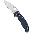 Spyderco Manix 2 Utility Folding Knife with 3.37 In CPM SPY27 Steel Blade and G-10 Handle - Everyday Carry - PlainEdge - C101GPCBL2