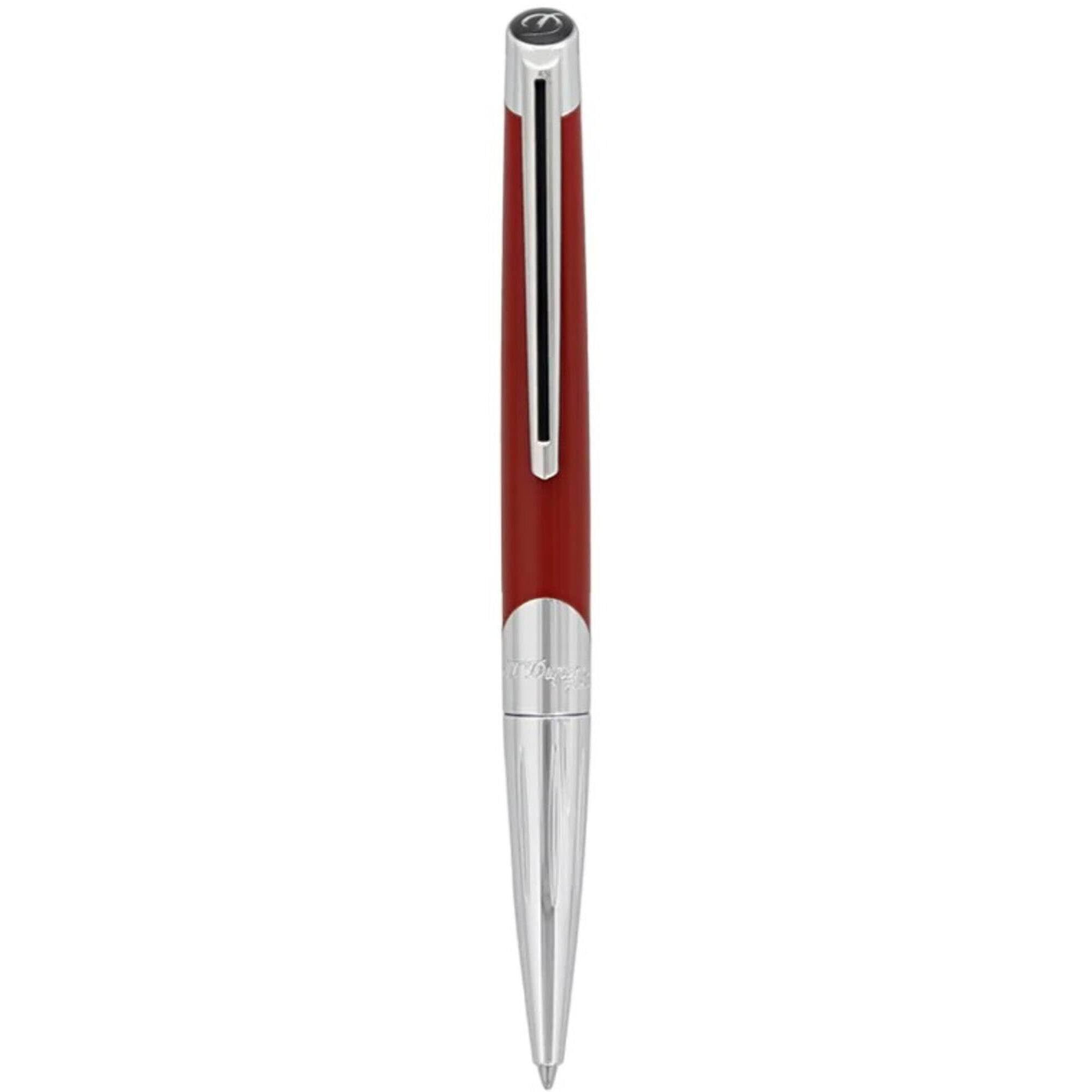 S.T. Dupont Défi Millennium Silver/Matte Red Ballpen