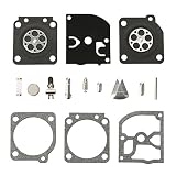 Harbot Carburetor Rebuild Repair Gasket Kit for C1Q-EL11 C1Q-EL24 Husqvarna Trimmer 113LD 123C 123L 223L 322L 323L 325L 326L 327L 325HS 322HL Stihl 1129 1137 020T MS192 MS200 MS200T Chainsaw