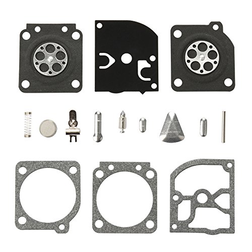 Harbot Carburetor Rebuild Repair Gasket Kit for C1Q-EL11 C1Q-EL24 Husqvarna Trimmer 113LD 123C 123L 223L 322L 323L 325L 326L 327L 325HS 322HL Stihl 1129 1137 020T MS192 MS200 MS200T Chainsaw