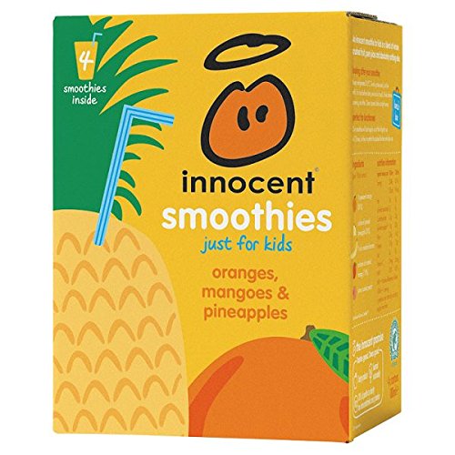 Innocent children's oranges, mangos and pineapple 4 x 180 ml (pack of 4 x 180 ml) smoothie