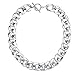 Glamorous Chunky Silver Coloured Plastic Curb Chain Choker Necklace/Collier By VAGA