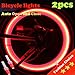 CHIYOU Vabration Sensor Waterproof Shockproof Lamp Bicycle Wheel Neon Tire Valve Led Light 2 Pieces (Red Color - Red Light)