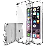 iPhone 6S Case, Ringke [Fusion] Clear PC Back TPU Bumper w/ Screen Protector [Drop Protection/Shock Absorption Technology][Attached Dust Cap] For Apple iPhone 6S / 6 - Clear
