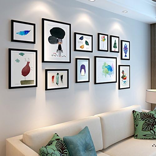 フォトウォールフレーム ソリッドウッドギャラリーの壁 ファッション家の装飾フォトギャラリーフレーム使用