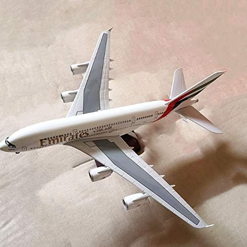 Airbus A380 air Plane Model Airplane Model with Light die-cast Plastic Resin Airplane Toy 45 cm