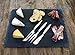+Hot+ Gourmet 16 x 12 Inch Slate Cheese Board Set w/ 3 Forged Stainless Steel Cheese Knives & Soap Stone Chalk Premium Slate Cheese Tray and Cheese Platter