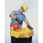 UltraTech 0488 Plastic Bung Access Ultra-Drum Funnel without Spout, 6 Gallon Capacity, 23-5/8" OD x 5-1/2" Height, Yellow