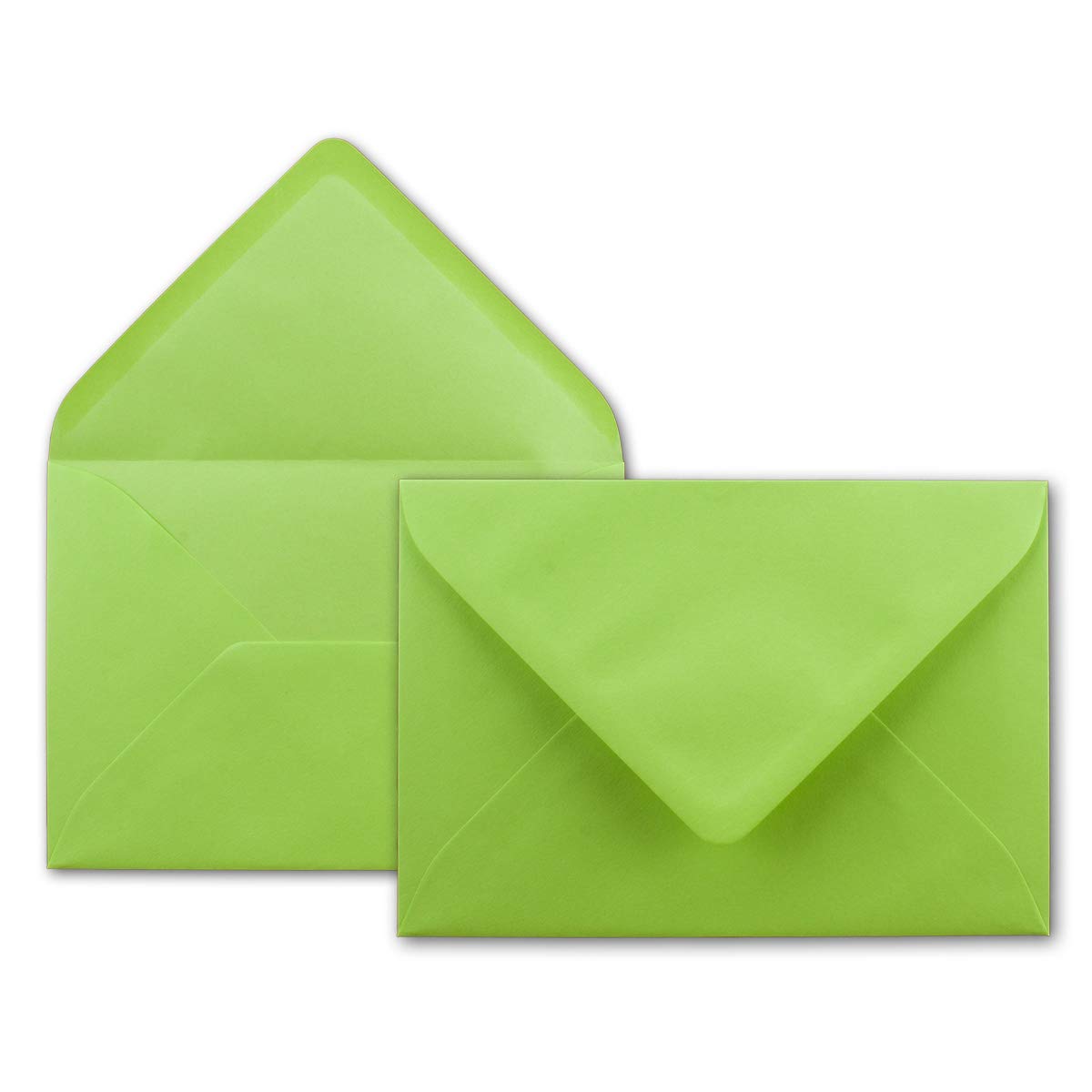 Neuser FarbenFroh 80g/m², B6 envelopes, 175 x 125 mm, Wet Sealing Gesamtparent 25 Umschläge meadow green