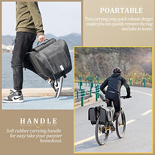ROCKBROS Bike Panniers Waterproof Bicycles Panniers for Rear Rack 30L