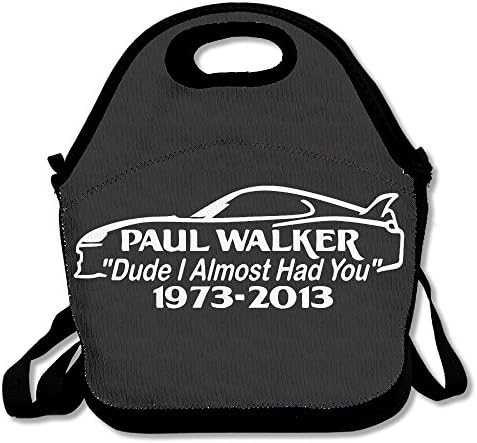 Unkegic Paul Walker Rip Funny Lunch Tote Lunch Bag