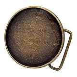 Buckle Rage Adult Unisex Craft Add Design Blank Plate Belt Buckle Circle Bronze