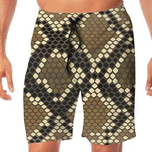 51EzP1GkttL. SS300 hgdfhfgd Pantalones Cortos de Playa Textura con Piel de Reptil Piel de Serpiente Bañador de Playa de Secado rápido para… 51EzP1GkttL. SS300