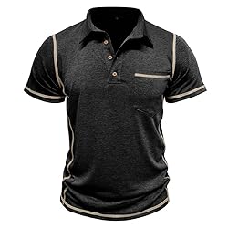 Men's Casual Polo Shirts Classic Short Sleeve