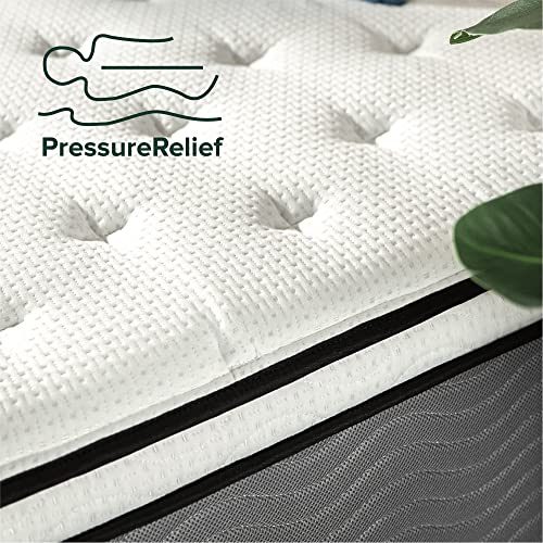 ZINUS 12 Inch Support Plus Pocket Spring Hybrid Mattress, Extra Firm
