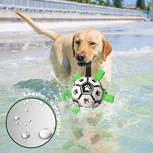 Grab Tabs Dog Soccer Ball Interactive Tug of War Dog Tug Toy with Easy