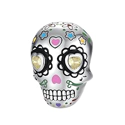 VALGACLS Colorful Skull Charm for Bracelets